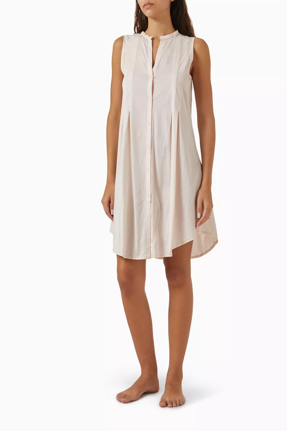 Deluxe Pamuklu Atlet Gecelik Açık Pembe Zarif Tasarım