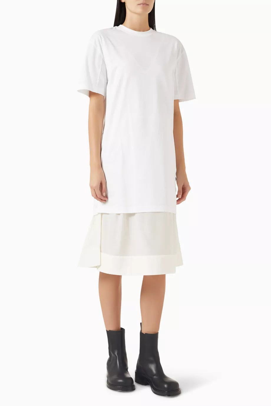 Oversize Tişört Midi Elbise Rahat ve Modern Günlük Şıklık