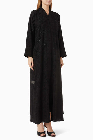 İncili Jacquard Abaya Şıklığı ile Modern Dokunuşlar ve Özel Günler için İdeal Seçim