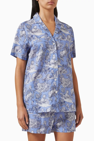Ledbury Pamuklu Şortlu Pijama Takımı Floral