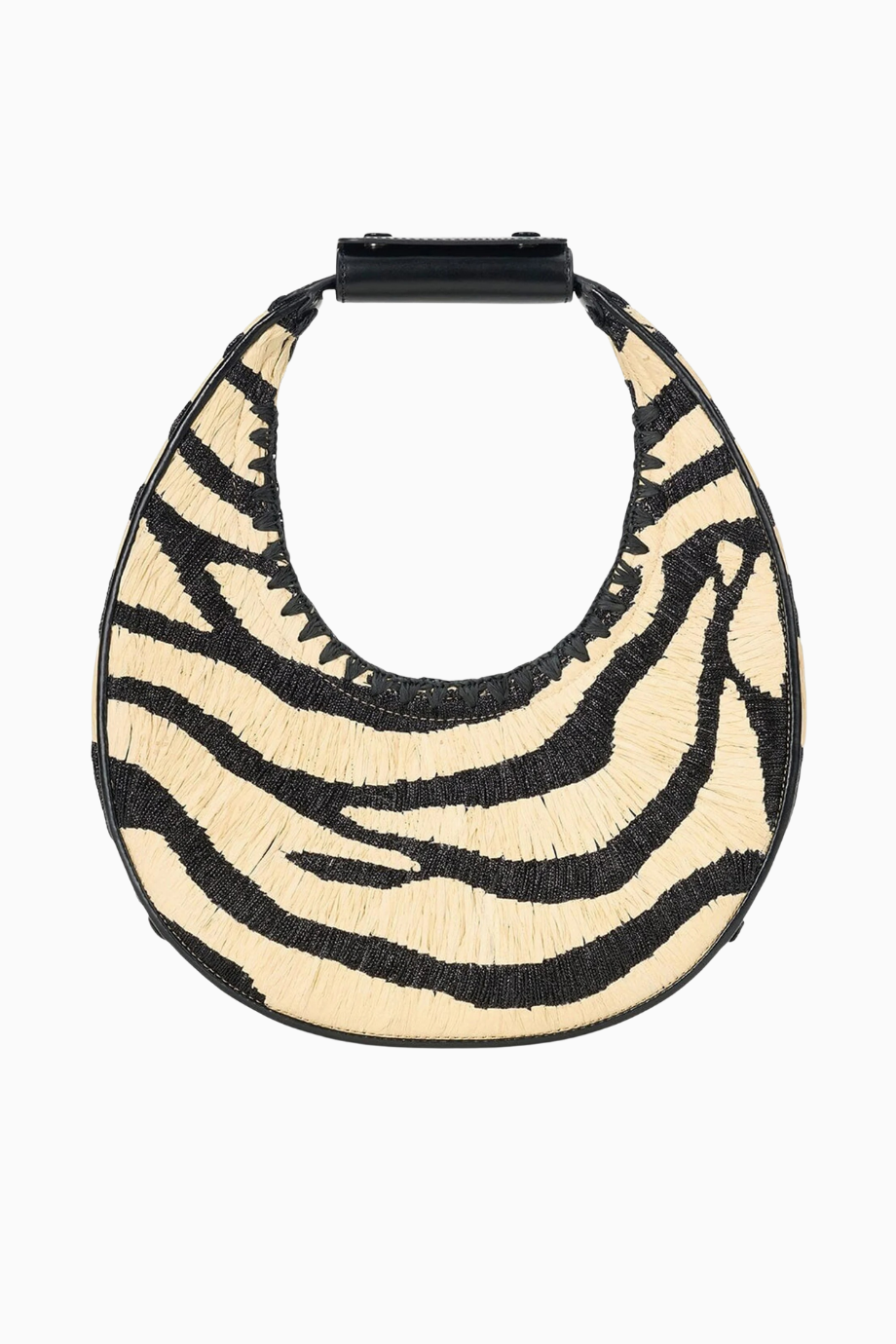 Moon Raffia Tote Canlı Renkler ve Lüks Raffia ile Günlük Şıklığı Yansıtan Çanta