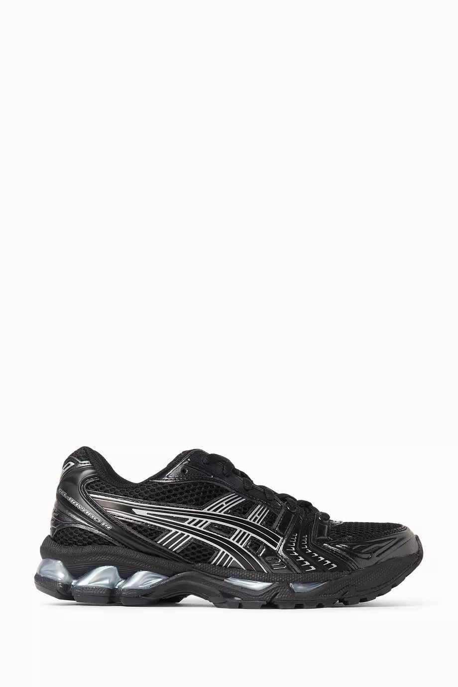 Gel-Kayano 14 Siyah Deri Sneaker GEL Tabanlı Retro Spor Ayakkabı Unisex