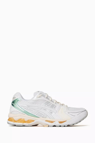 Gel-Kayano 14 Beyaz Deri Mesh Sneaker Y2K Stil, GEL Taban Konfor ve Stabilite