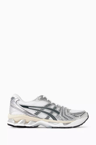 Gel-Kayano 14 Beyaz Gümüş Kadın Sneaker Deri File Rahat Günlük Yürüyüş Ayakkabısı
