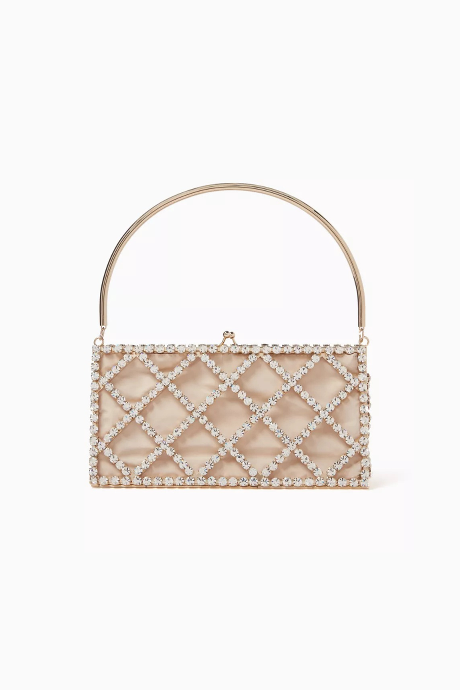 Garofano Çanta Pembe Saten, Kristal İşlemeli & Zarif Gece Tasarımı