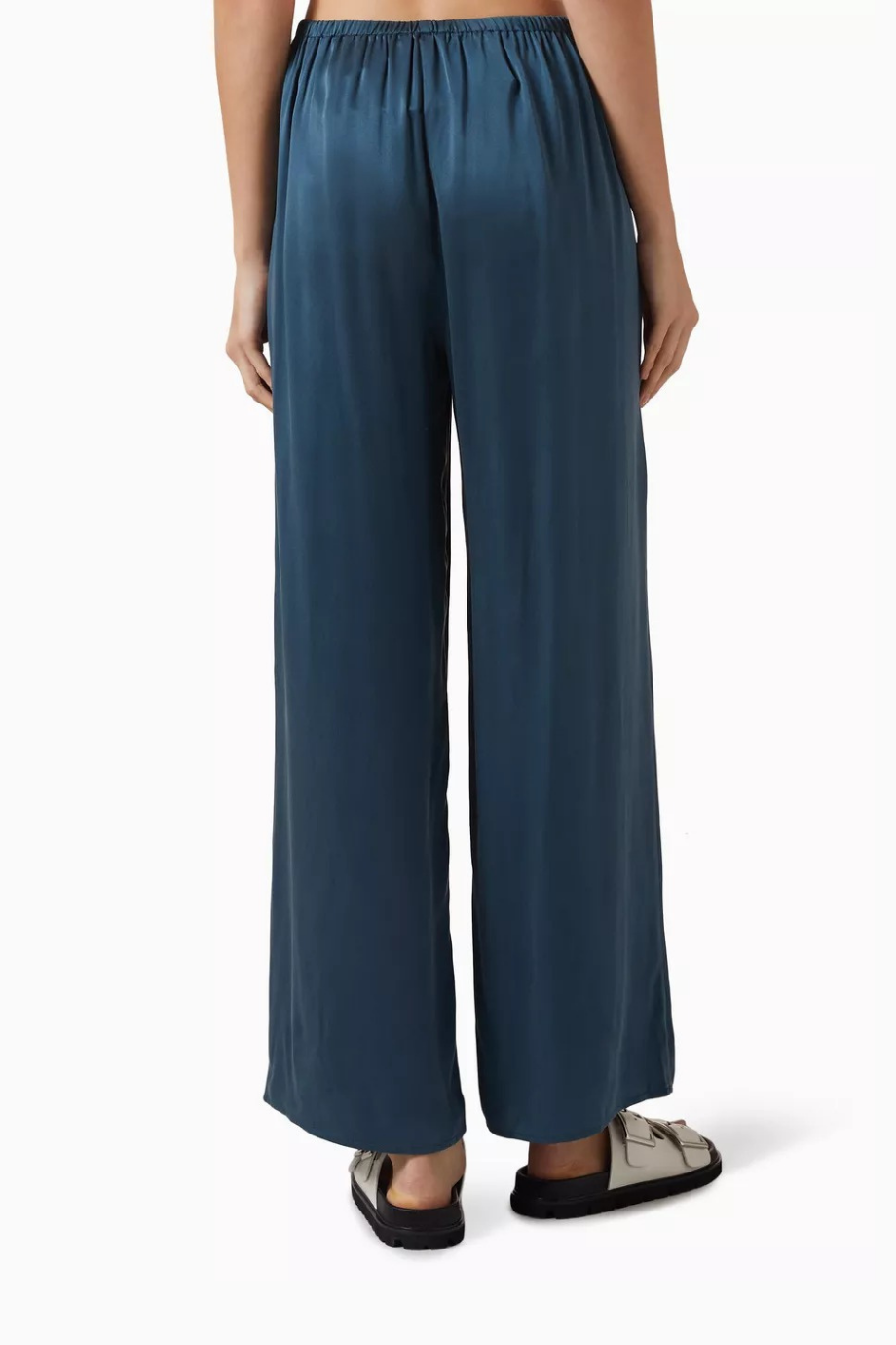 Austin İpek Charmeuse Pantolon Aegean Blue Rahat ve Şık