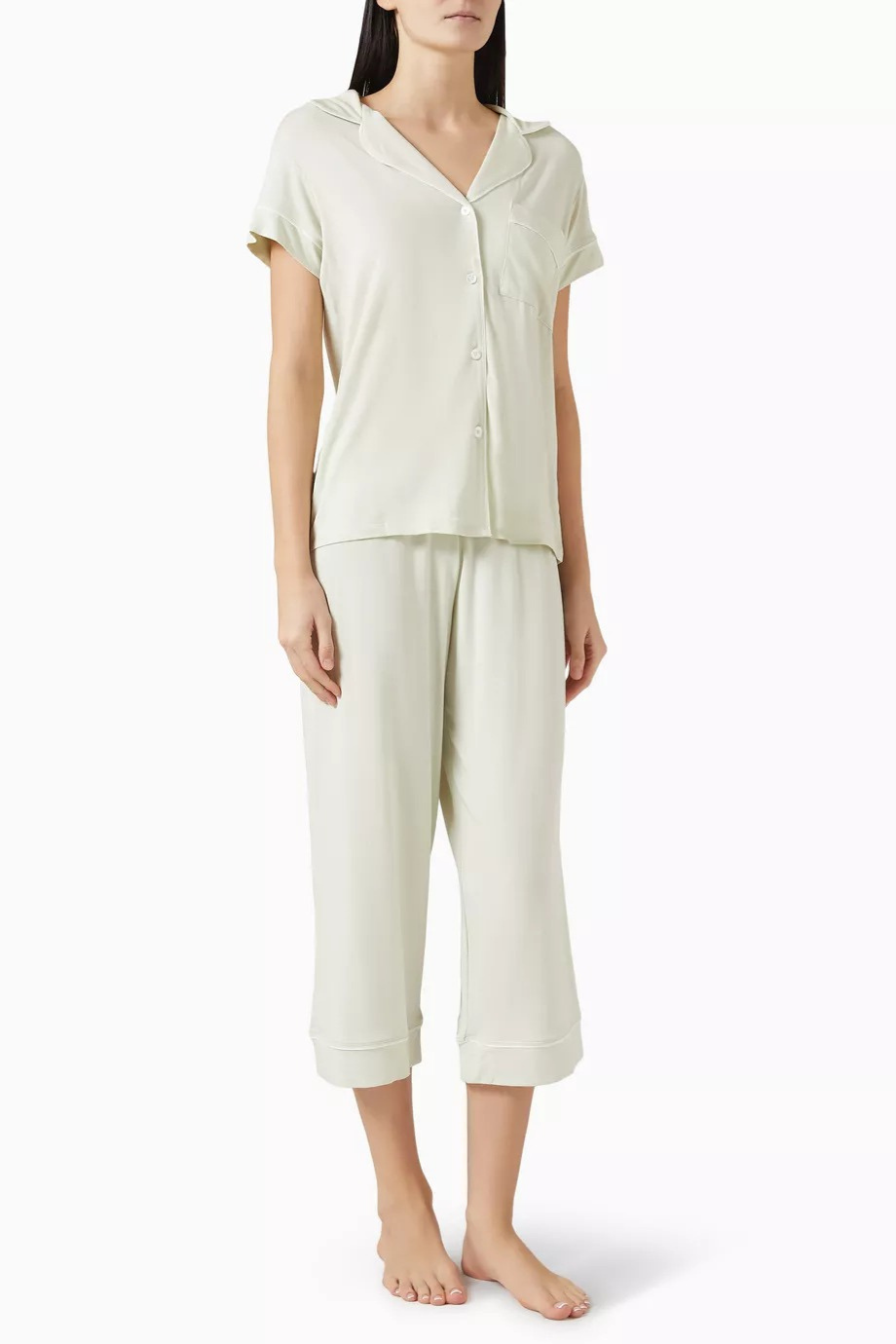 Gisele Cropped Pijama Takımı Nefes Alabilir TENCEL Modal Konforu