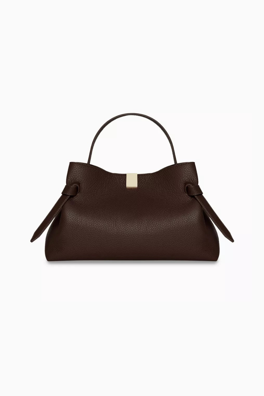 Small Gyoza El Çantası Koyu Kahve, Hakiki Deri & Şık Tasarım