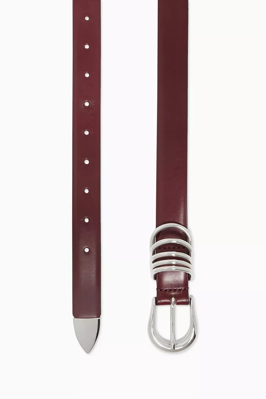 Hollyhock Dana Derisi Kemer Bordo, Beş Halkalı, Nikel İçermeyen, İtalyan İşçiliği