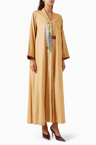 Modern ve Şık Art Patch Abaya ile Zarif Gücünüzü Yansıtın