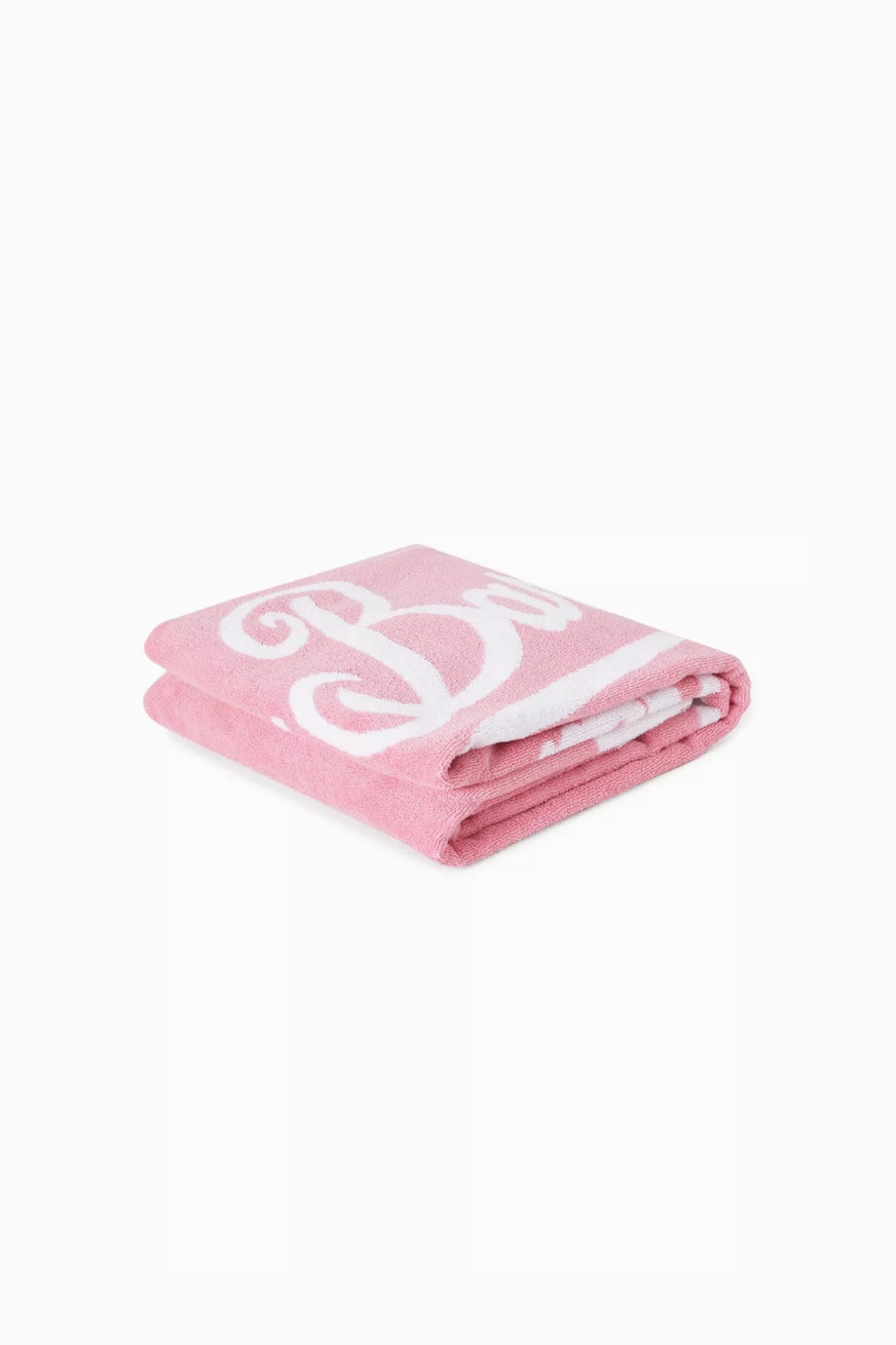 Logo Plaj Havlusu Yumuşak Pamuk, Pastel Pembe Yaz Şıklığı
