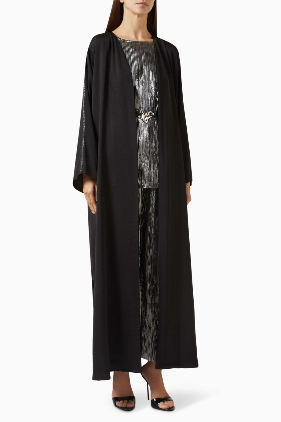 Modern Şıklık için 4 Parçalı Abaya Seti ile Günlük veya Gece Davetlerine Hazırlanın