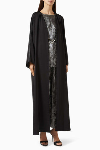 Modern Şıklık için 4 Parçalı Abaya Seti ile Günlük veya Gece Davetlerine Hazırlanın