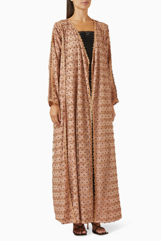 Polka Dot Desenli Abaya Şık ve Rahat Günlük Kullanım için İdeal Seçim