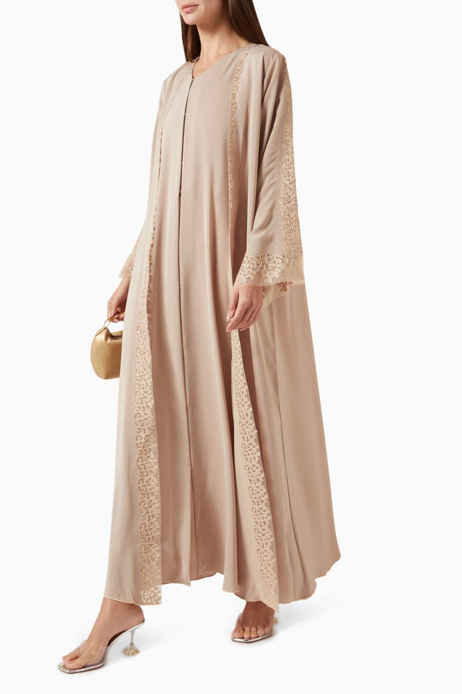 Modern Laser Korse İşlemeli Abaya Zarif Tasarım ve Şıklık için İdeal Seçim