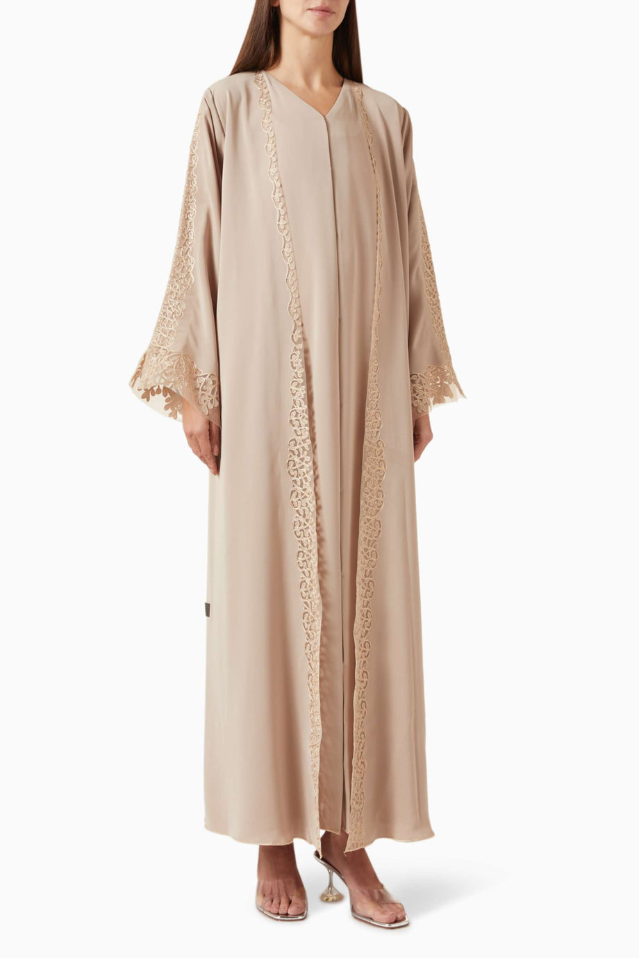 Modern Laser Korse İşlemeli Abaya Zarif Tasarım ve Şıklık için İdeal Seçim