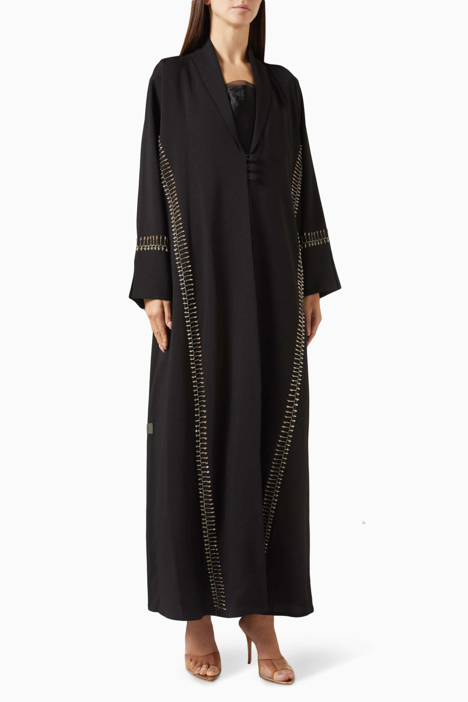 Şık Boncuk İşlemeli Abiye Kaban ile Modern Zarafeti Yakalayın