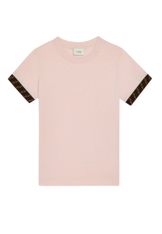 Fendi FF Bantlı Pamuklu T-Shirt