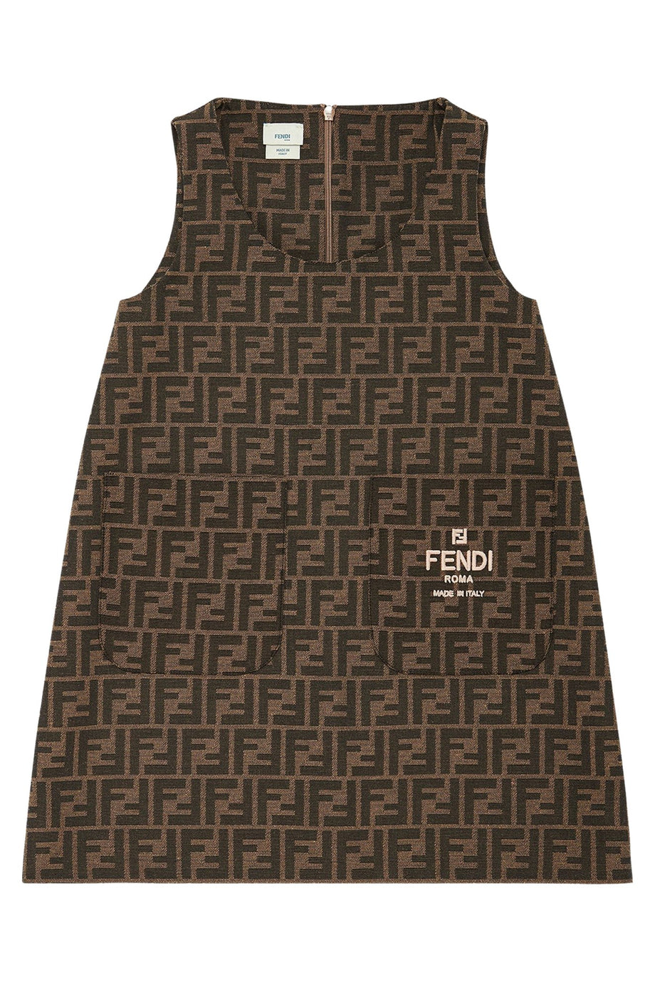 Bebek Kanvas Elbise - Krem