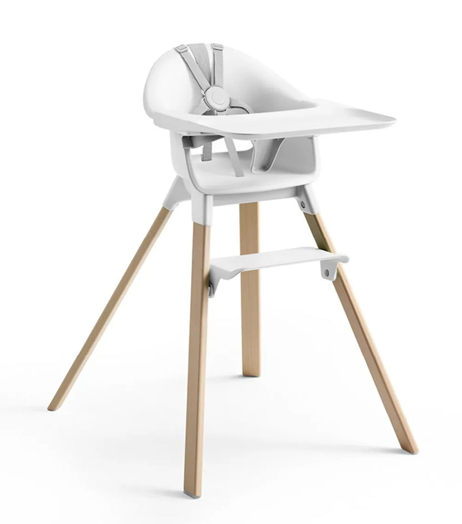 Clikk Highchair White Ergonomik Mama Sandalyesi, Kolay Kurulum ve Hafif Tasarım