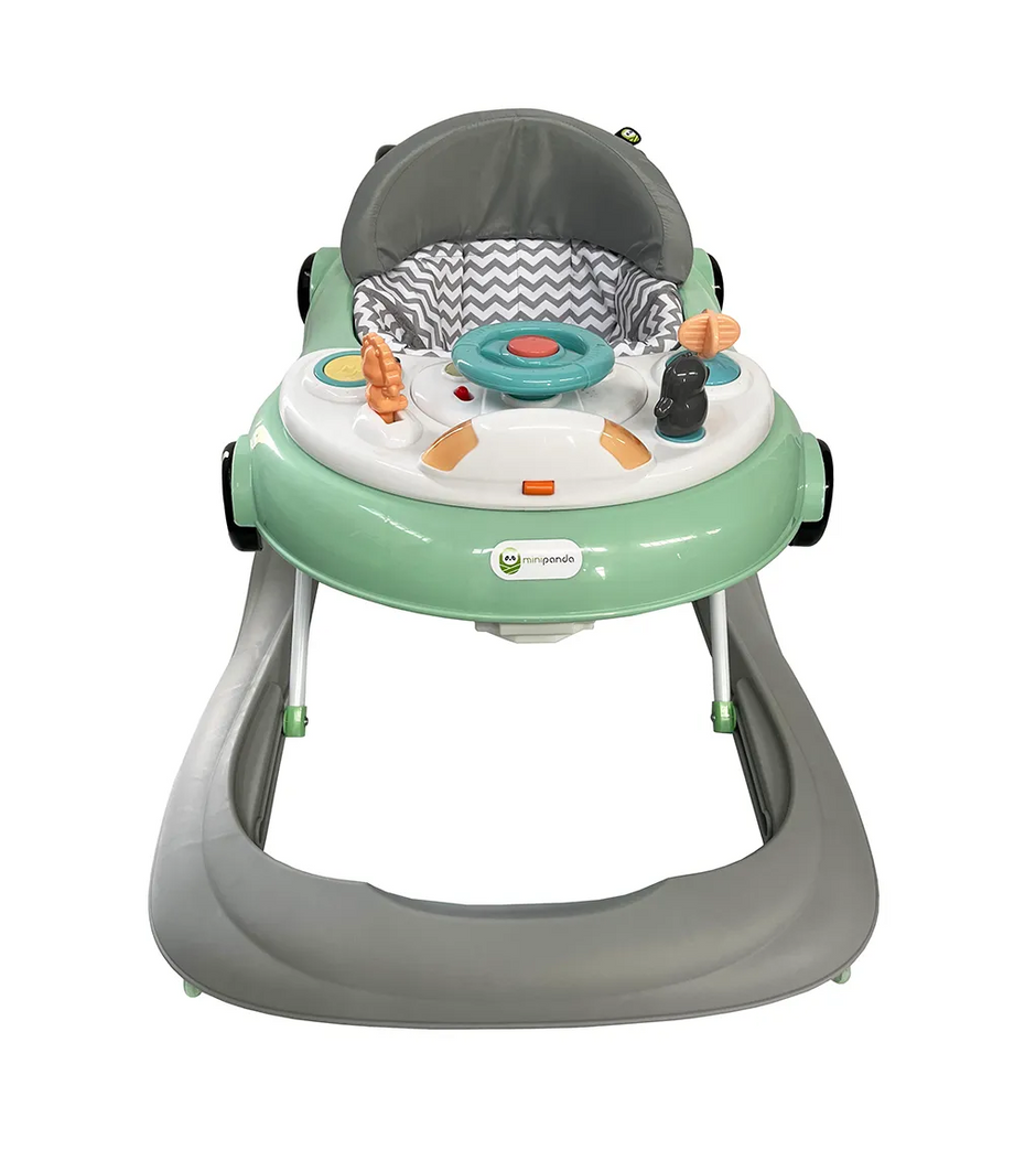 Auto Pingu Yürüteç Katlanabilir, Müzikli, 3 Kademeli Cool Green