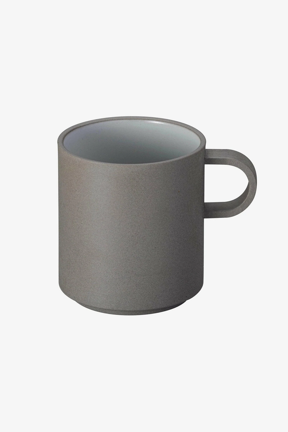 Medium Kupa 385 ml Gri Seramik Japon İstiflenebilir Tasarım