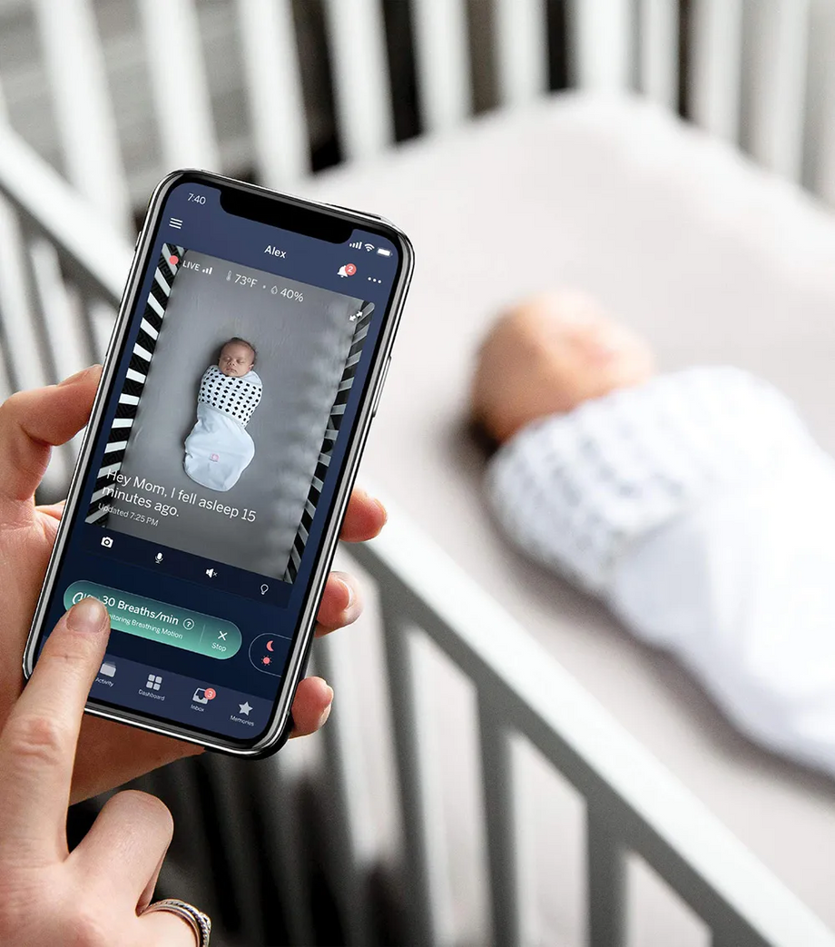 Pro Akıllı Bebek Kamerası ve Duvar Aparatı 1080p, Uyku ve Nefes Takibi, Wi-Fi