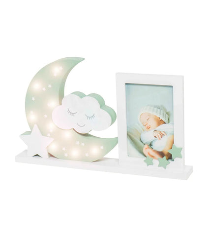 MooNLight LED Işıklı Fotoğraf Çerçevesi,  MDF Ay ve Yıldız Tasarımı