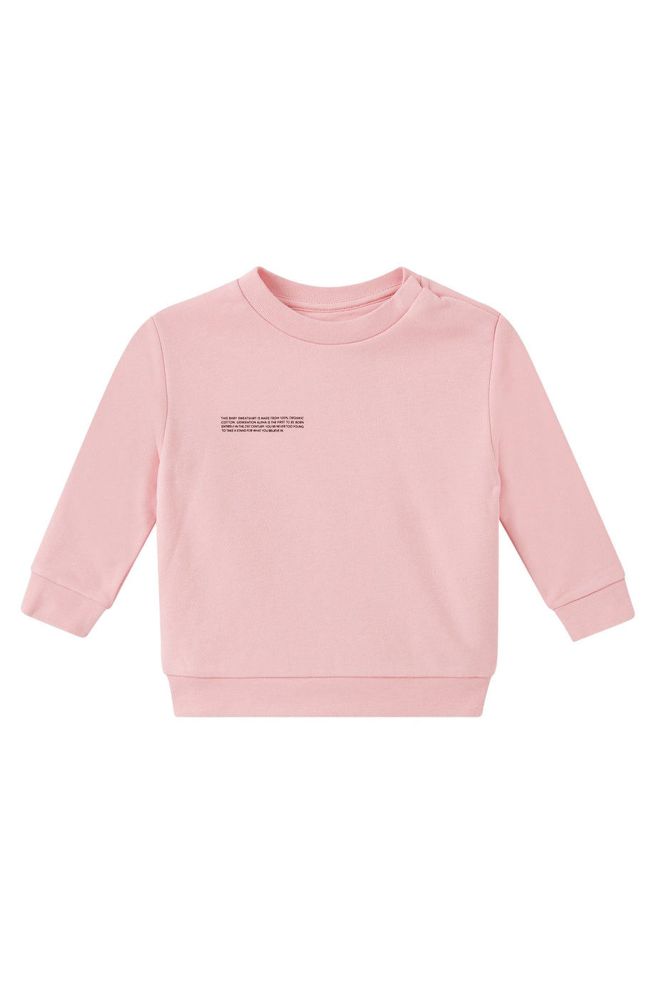 Çocuk Organik Pamuklu Sweatshirt - Açık/Pastel Pembe