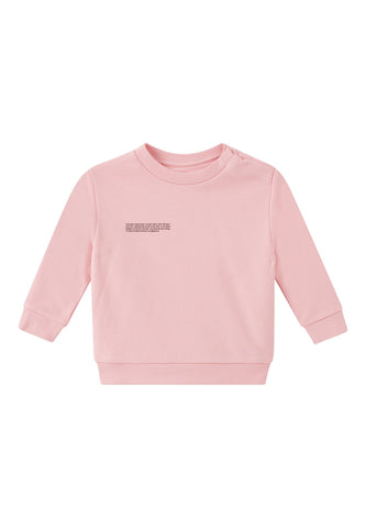Çocuk Organik Pamuklu Sweatshirt - Açık/Pastel Pembe