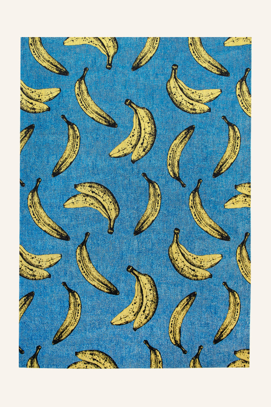 Pop Banana Halı Kaymaz Taban PET Malzeme Pop Art Tasarım Zemin Uyumlu 240x340