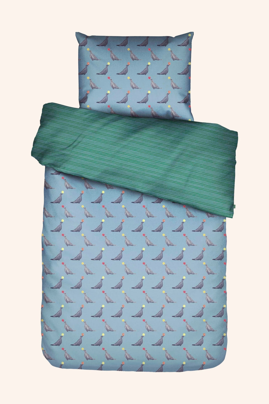 Seal The Deal Nevresim Takımı, Organik Pamuk, Robalı Tasarım