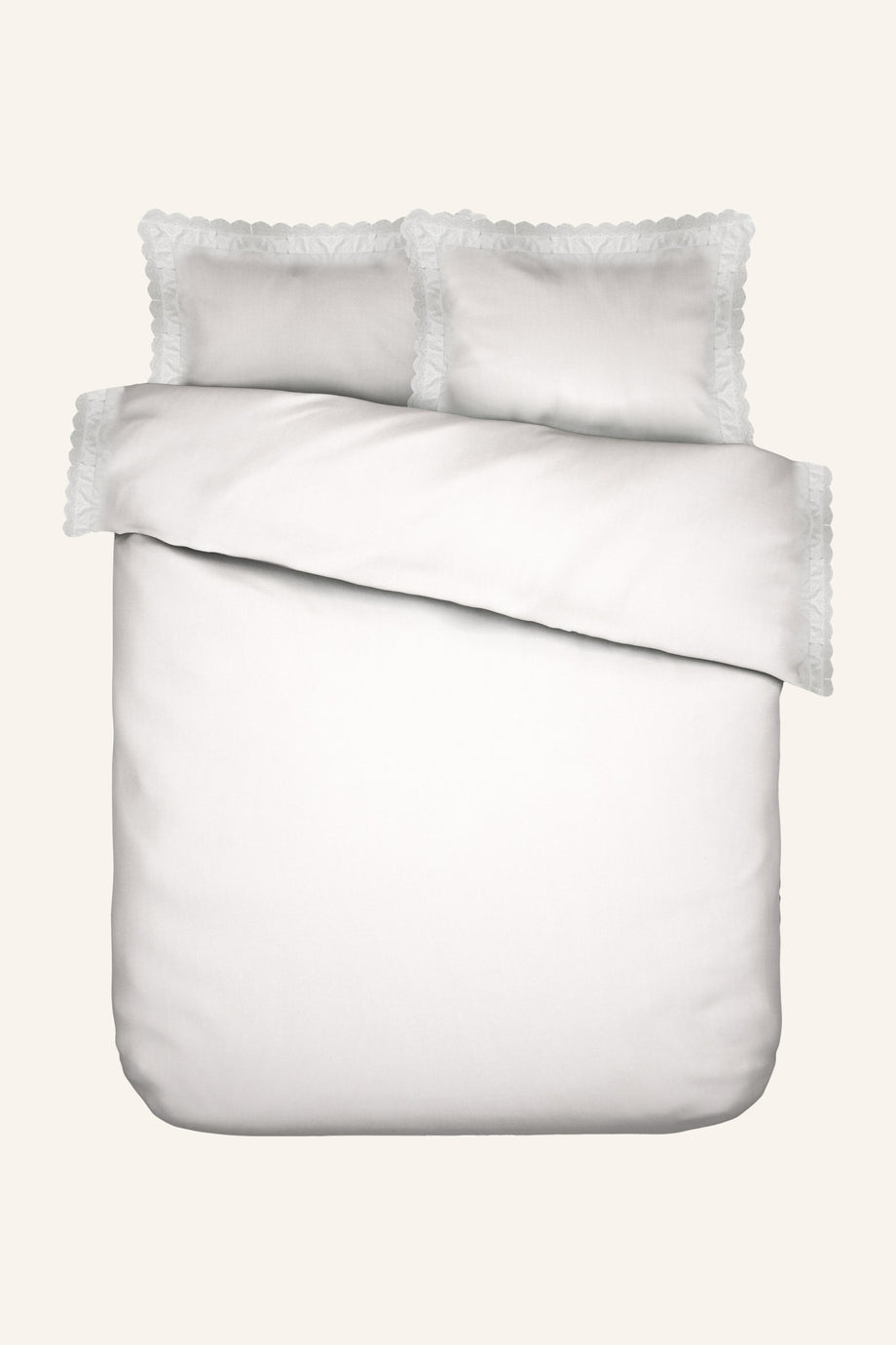 APRIL Yatak Çarşafları, Beyaz İşlemeli, %100 Pamuklu Perkal, OEKO-TEX® Sertifikalı