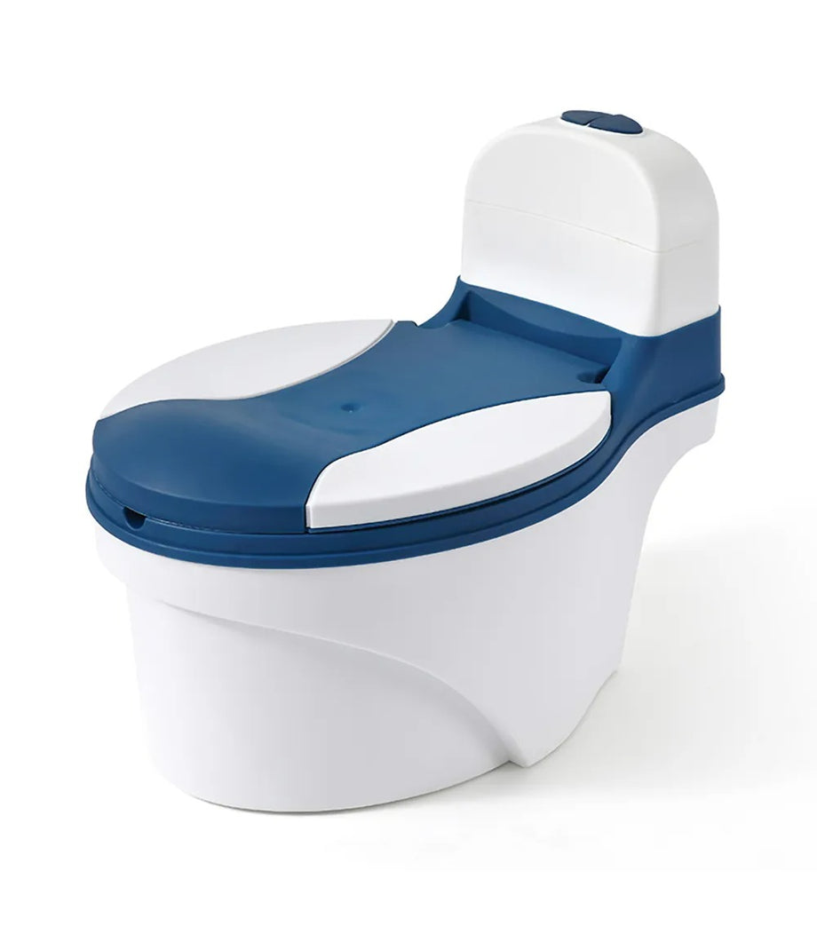 Mavi Tuvalet Eğitimi Koltuğu,Ergonomik, Kaymaz ve Mendil Dağıtıcılı