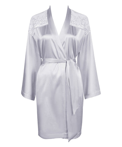 Midnight Whisper Kimono Zarif Seide ve Dantel Detaylı
