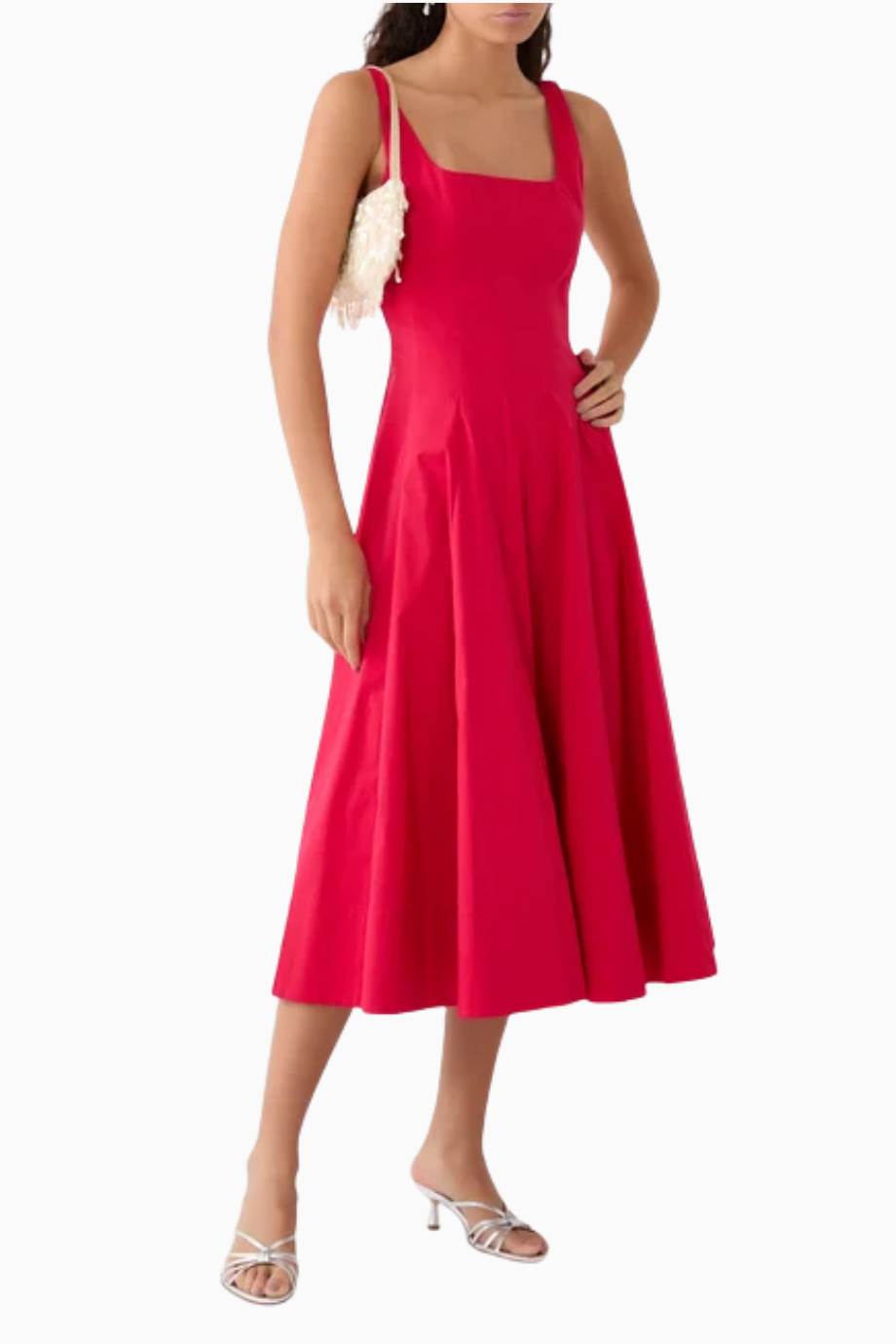 Wells Dress, Midi A-Kesim Elbise, Günlük ve Özel Etkinlikler İçin Şık