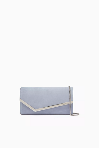 Süet Emmie Clutch Çanta, Kadifemsi & Zarif