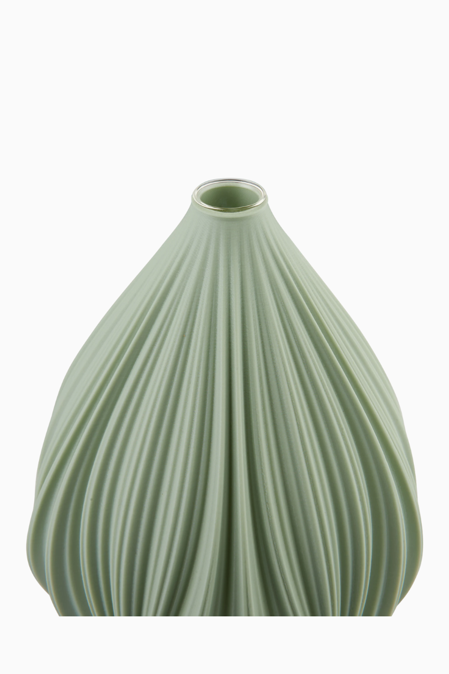 FALD Vazo 20 cm, 3D Baskı, Viyana Tasarımı, Pileli Ekolojik PLA Vegan Malzeme