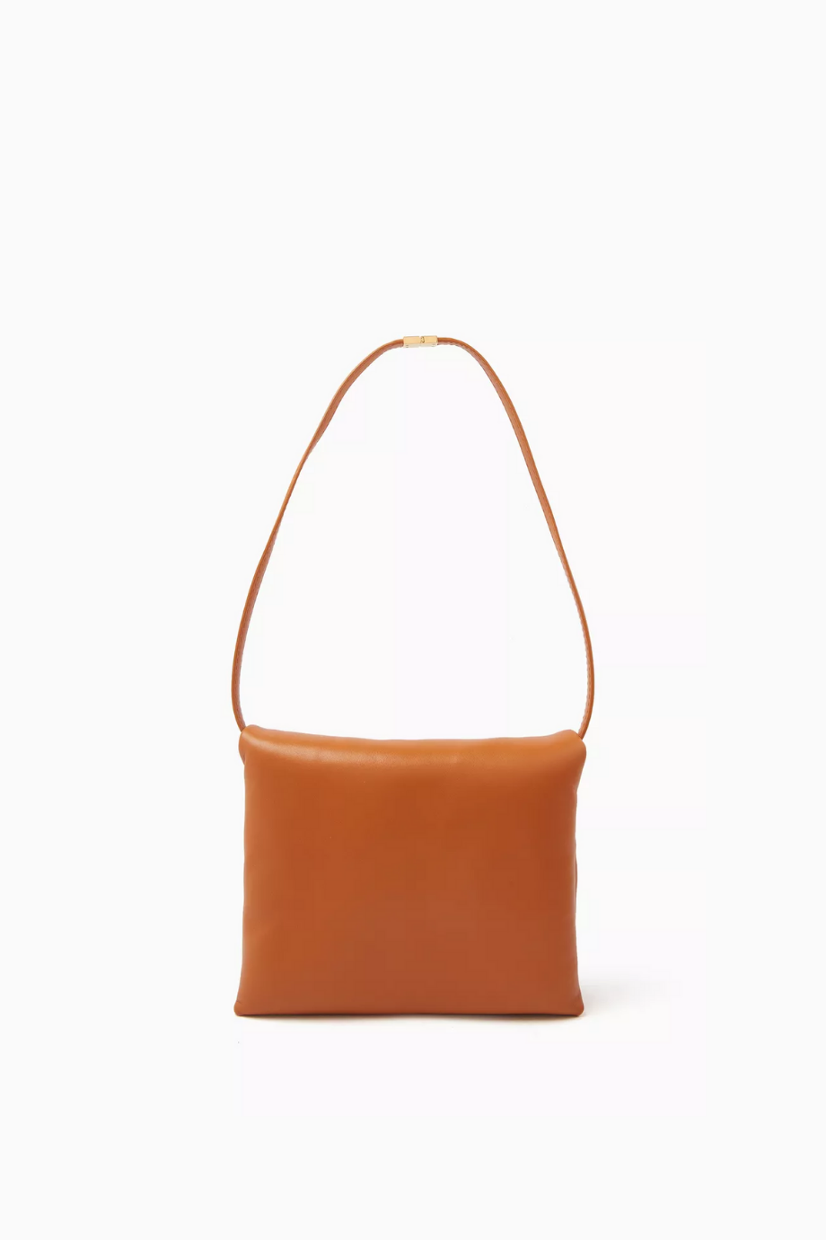 Deri Prisma Kes, Marni, Şık & Zarif Omuz Çantası, Kabartmalı Logo