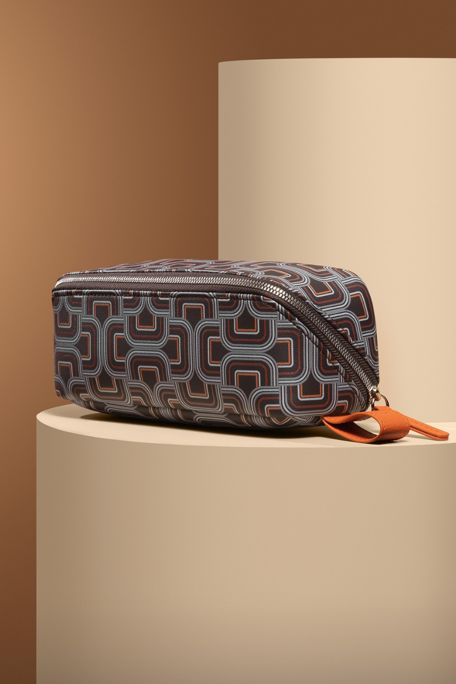 Toiletry Bag HL 707 A, Fransız Deri, El Yapımı & Kompakt Makyaj Çantası