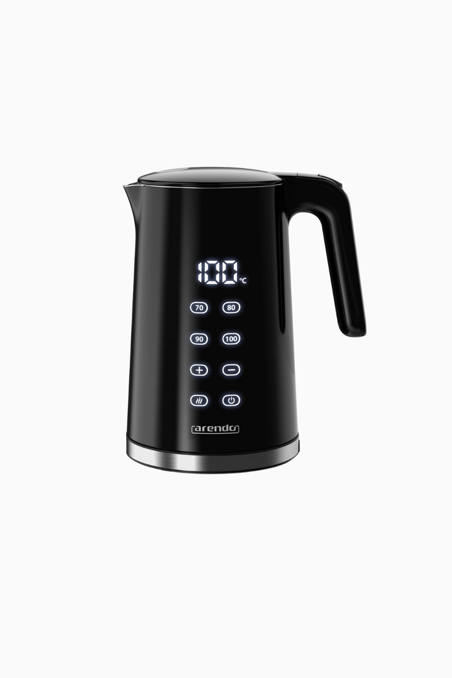 Dijital Su Isıtıcı, 1,7 L, Paslanmaz Çelik, Sıcaklık Ayarlı, 2200 W, Cool Touch