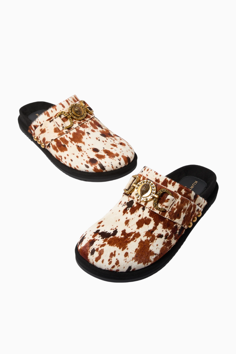 Mansion Flat Mules Lüks Terlikler Şık Konforlu Düz Taban Sentetik Deri