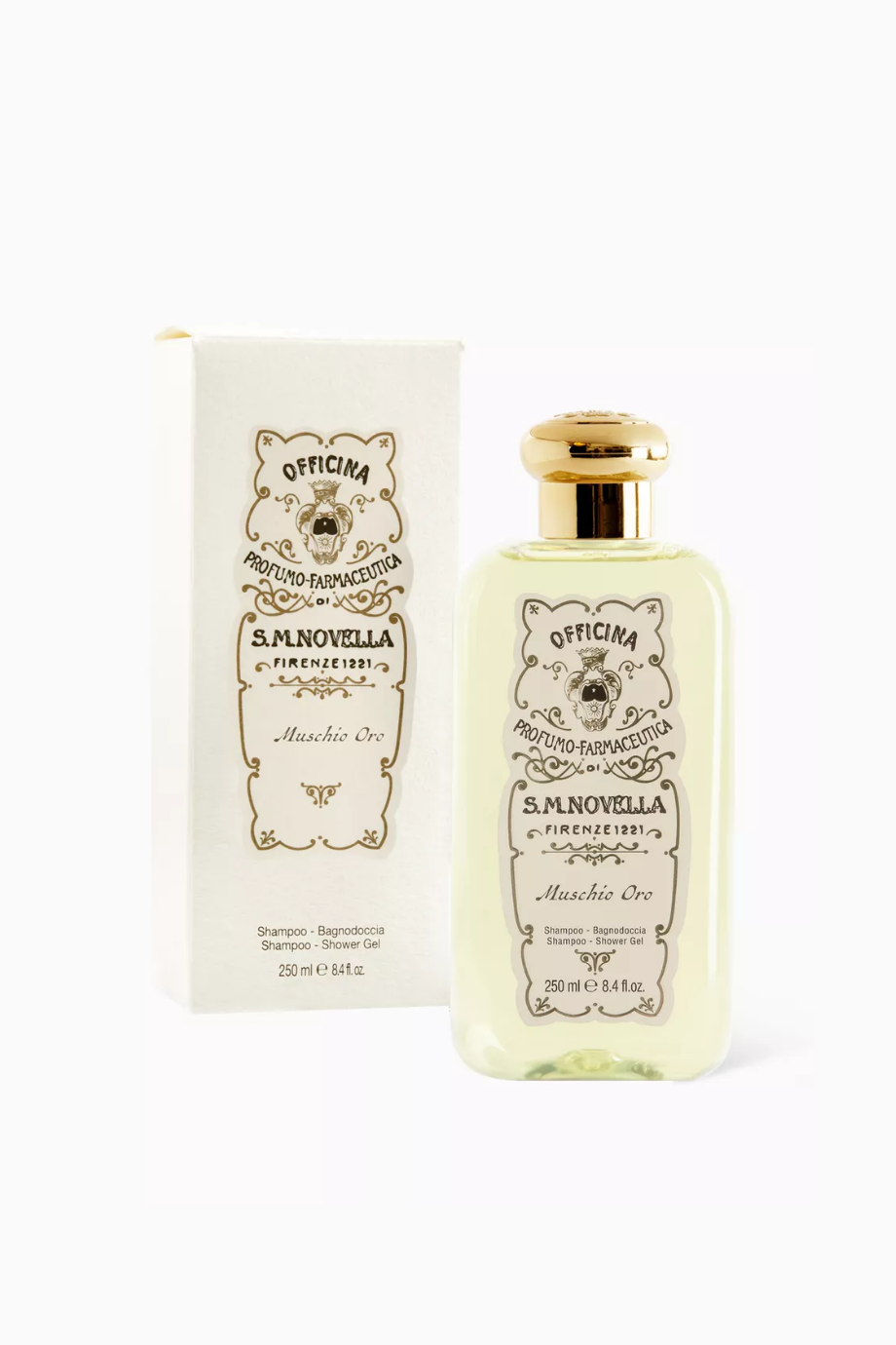 Muschio Oro Şampuan & Duş Jeli, 250 ml, Nazik & Ferahlatıcı