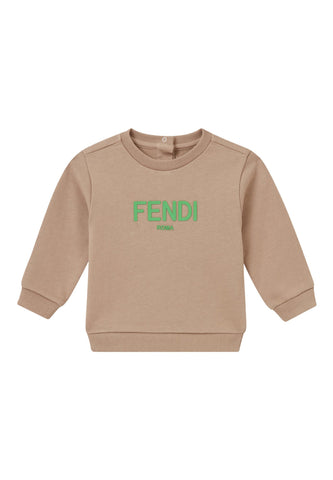 Çocuklar İçin Logo Sweatshirt - Bej