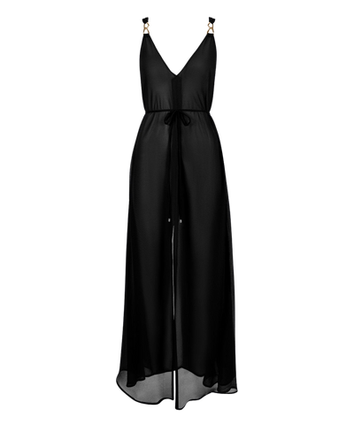 Beach Walk Uzun Elbise, Çapraz Sırt Detaylı ve Altın Aksesuarlı