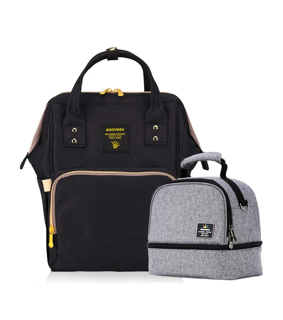 Mamma Bebek Bezi ve Göğüs Pompası Çantası Seti, Dökülmeye Dayanıklı, Dolgulu Omuz Askılarıyla