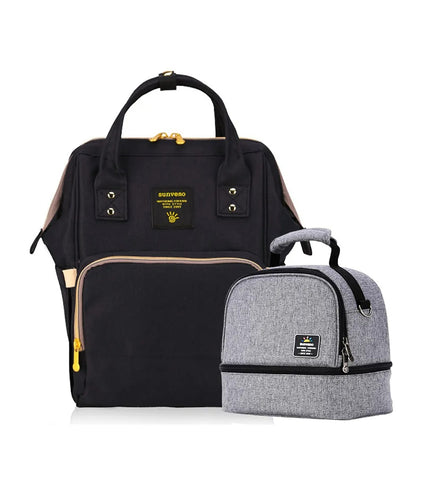 Mamma Bebek Bezi ve Göğüs Pompası Çantası Seti, Dökülmeye Dayanıklı, Dolgulu Omuz Askılarıyla