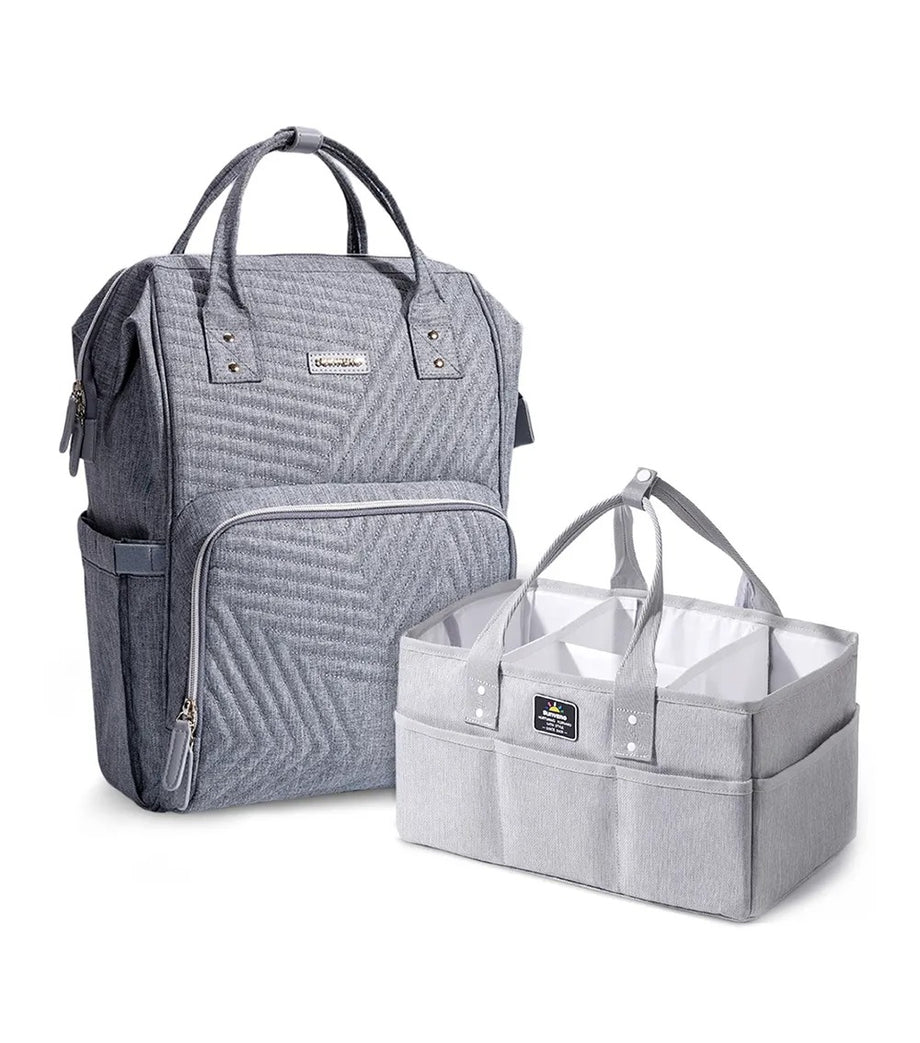 Nova Grey Bebek Bezi Çantası ve Organizer, USB Portlu, Fonksiyonel