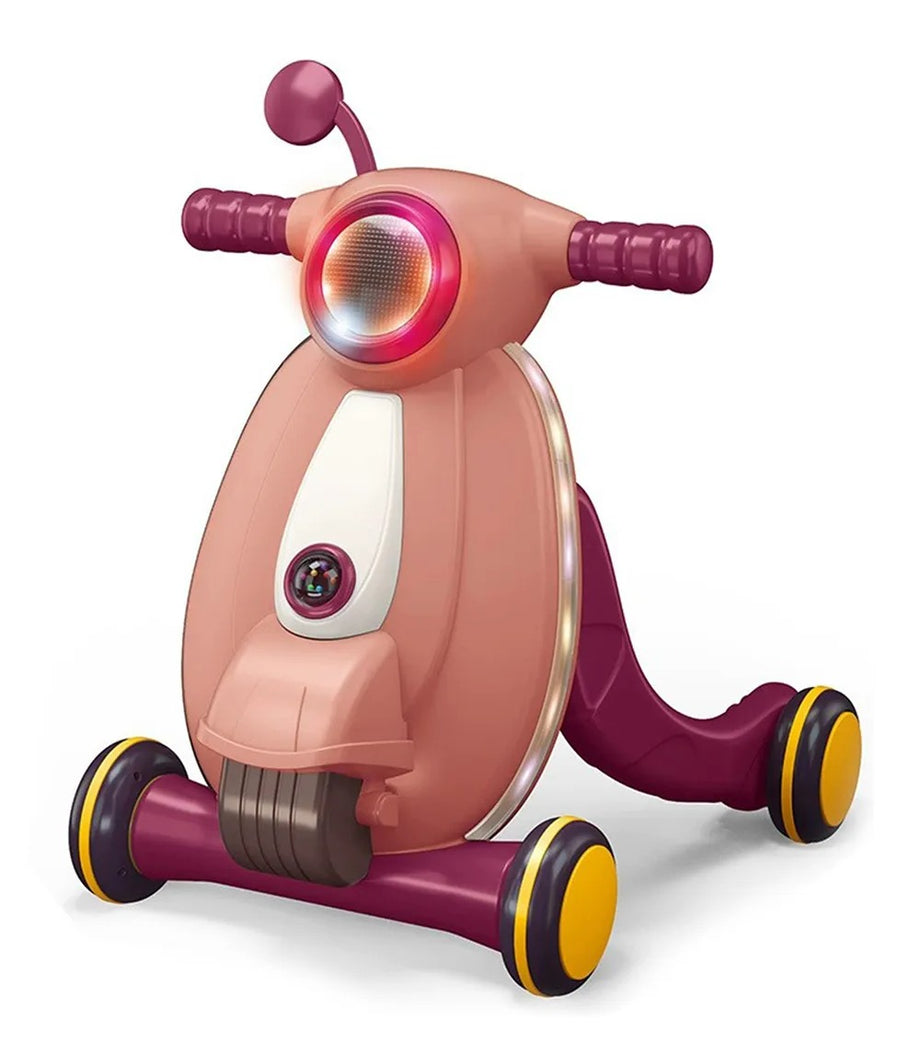 Pembe Işıklı ve Müzikli Multifonksiyonel Bebek Yürüteci