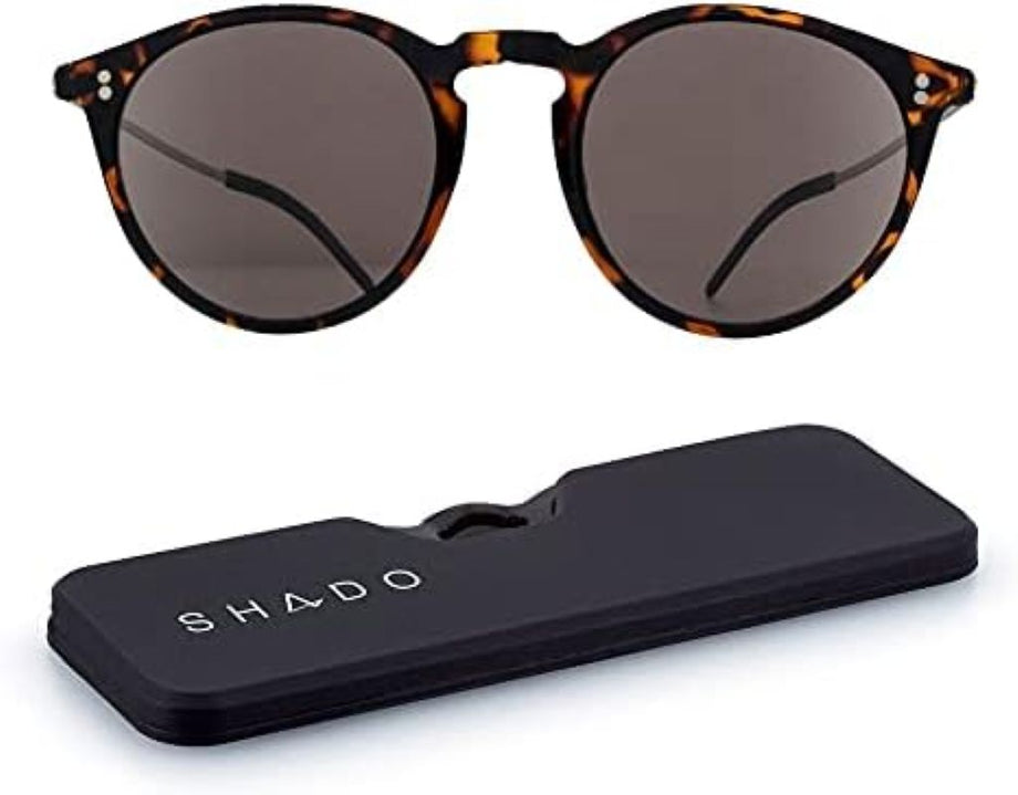 Shado Los Altos Güneş Gözlüğü Polarize, UV Korumalı, Tortoiseshell Kasa, Mıknatıslı Kılıf
